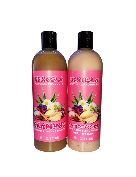 Red beetroot Shampoo & Conditioner for hair loss and growth.